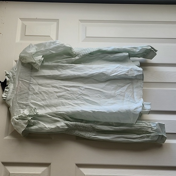 Silk Teardrop Tuxedo Blouse - Picture 3 of 3